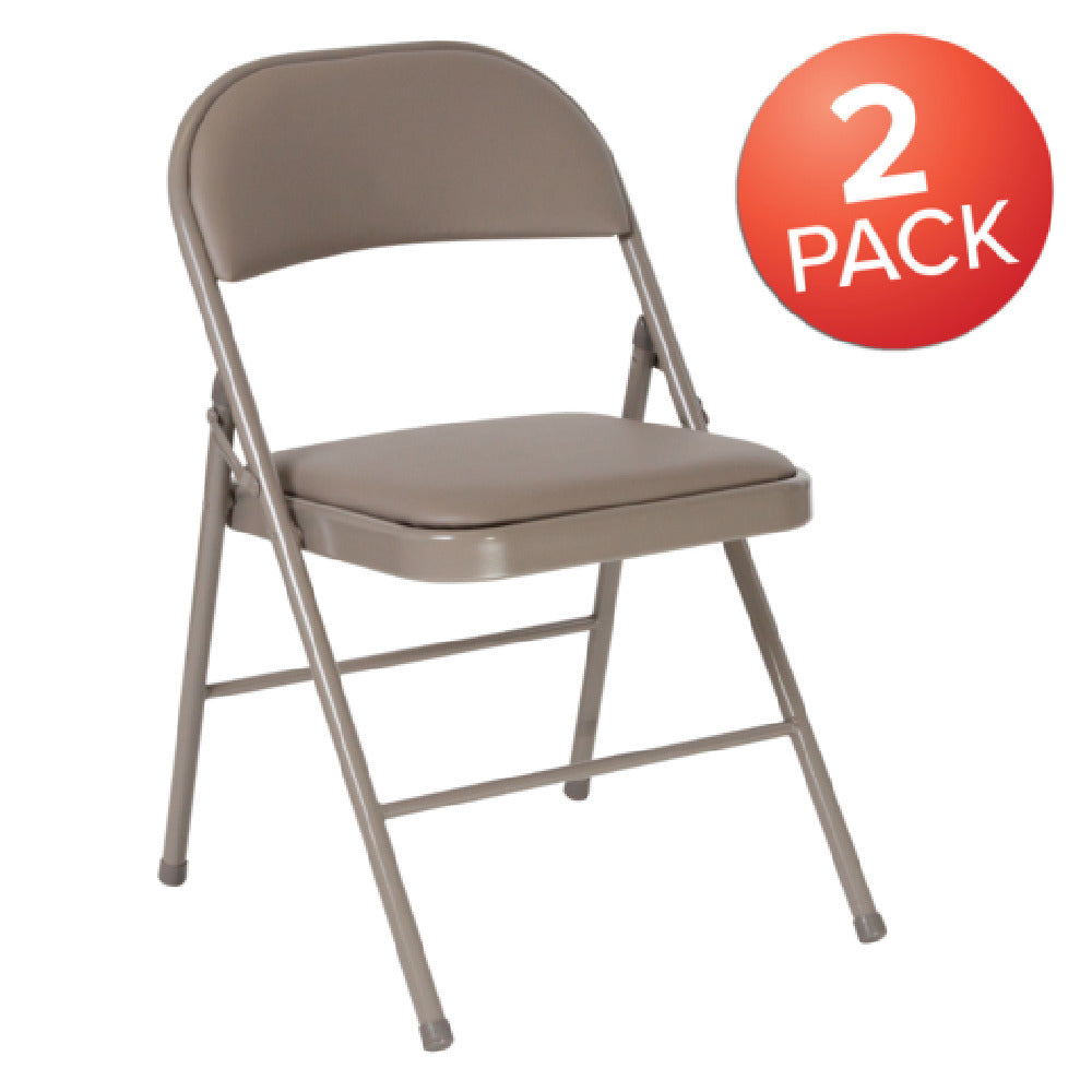 Flash Furniture 2-HA-F003D-GY-GG Hercules Series Folding Chair 500 Lb. Weight Capacity