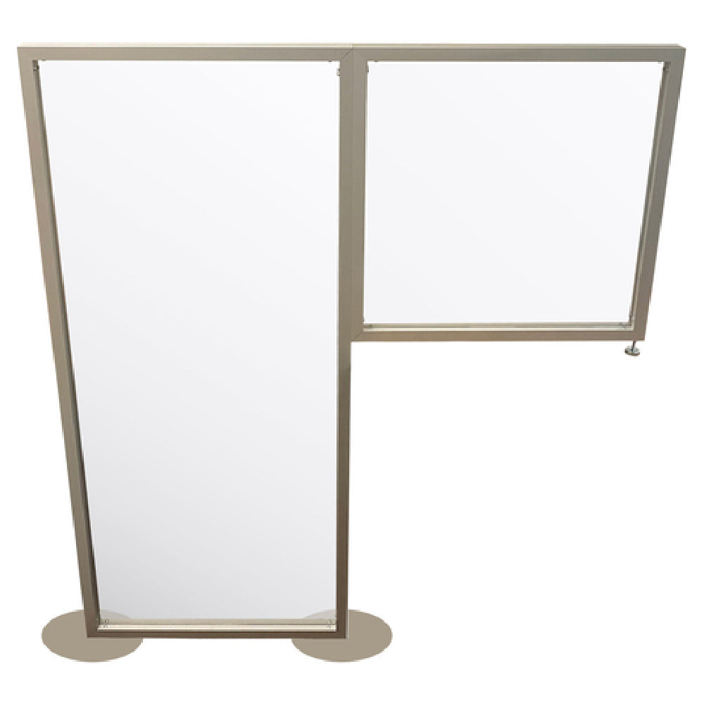 Aarco TWA7224 Wrap Around Protection Shield Includes: (1) 24"W X 72"H Floor Panel And (1) 24" X 24"H Desktop Panel