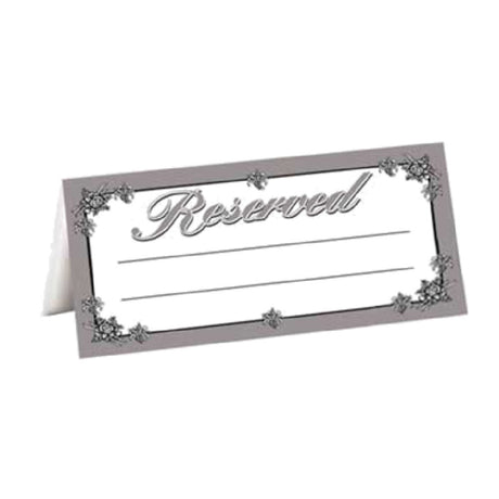 Menu Solutions R2003 "Reserved" Tent 2-5/8" X 5-1/4" Folded With Space For Party's Name