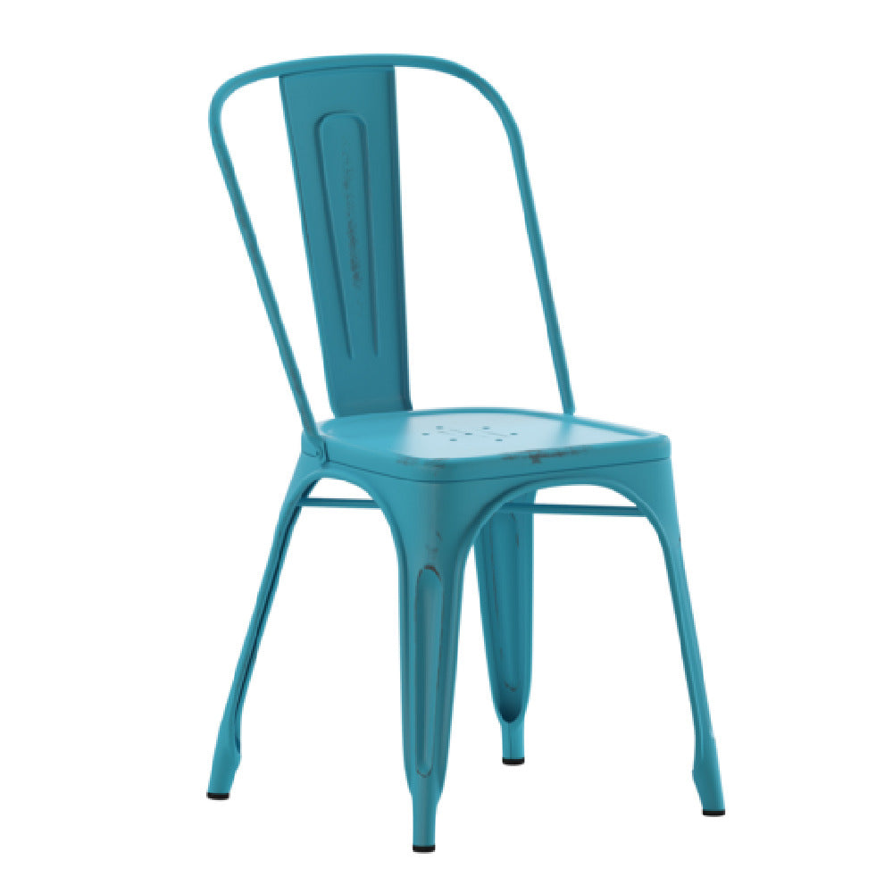 Flash Furniture ET-3534-COM-B-GG Tenley Stacking Chair 500 Lb. Capacity Indoor/outoor Use