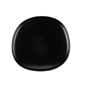 CAC China MOT-7-BLK Morton Plate 7"L X 7-19/50"W X 3/4"H Porcelain