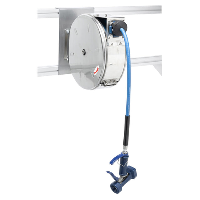 T&S Brass B-7142-C05 Hose Reel System Enclosed 3/8" X 50' Hose With Stainless Steel Front Trigger Spray Valve