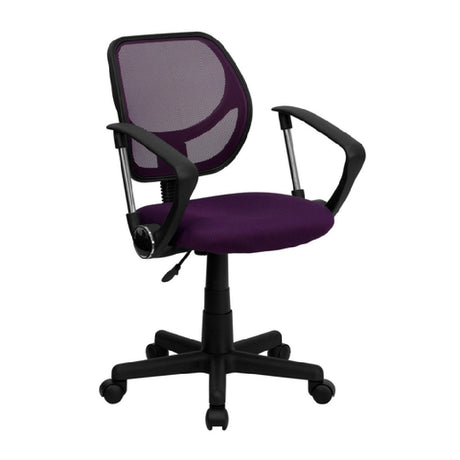 Flash Furniture WA-3074-PUR-A-GG Swivel Task/Computer Chair 30-1/2" To 34-1/2" Adjustable Height