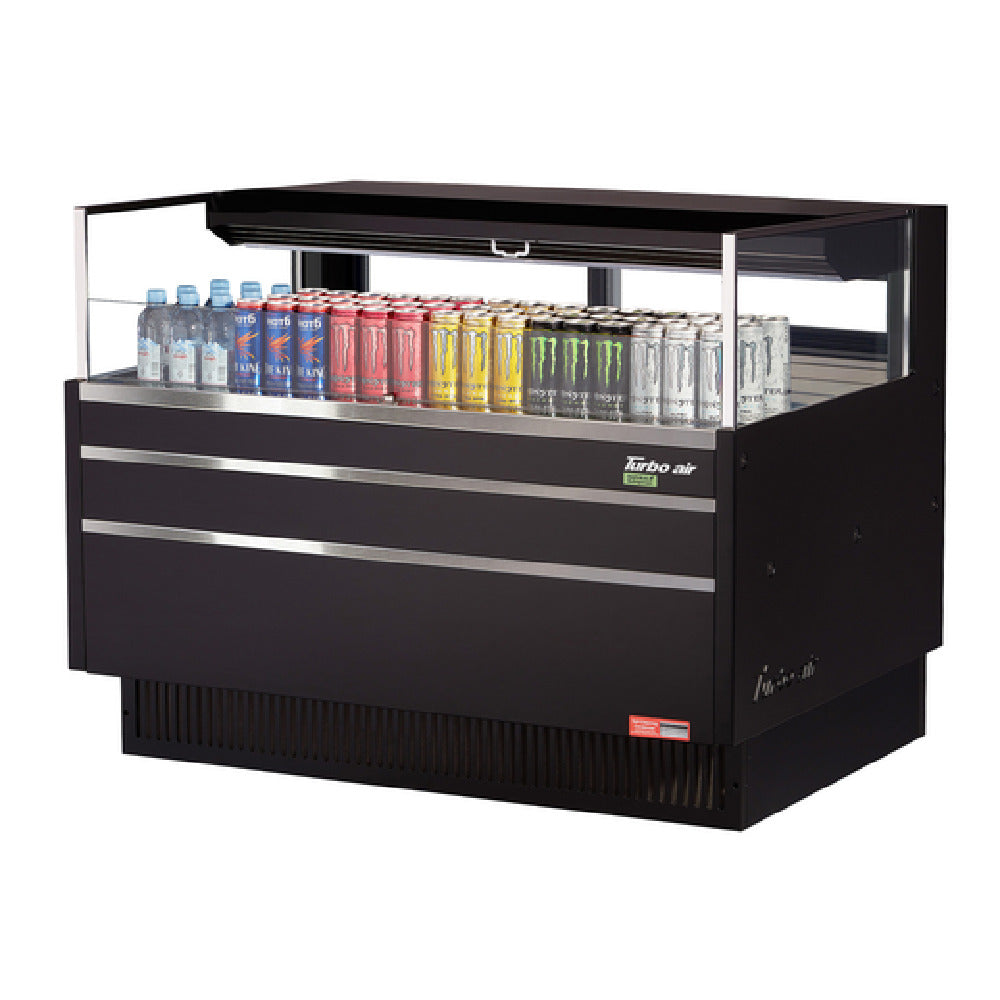 Turbo Air TOM-48L-UFD-W(B)-1S-N Horizontal Open Display Merchandiser Low-profile