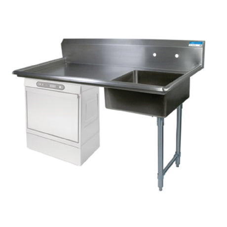 BK Resources BKUCDT-50-R-P3-G Soiled Dishtable Undercounter 50"W X 30"D X 46"H