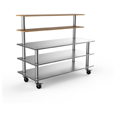 Steelite MGCMLC04BSXW Mogogo Buffet Solutions Modular Pro Back Bar 5-tier 71" X 29-1/2" X 60-1/2"H