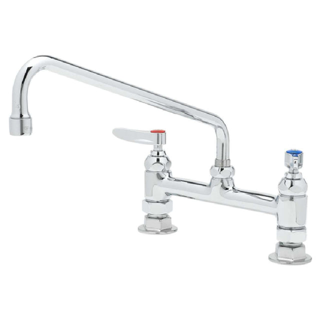 T&S Brass B-2280 Double Double Pantry Faucet Deck Mount Mixing Faucet With 8" Adjustable Centers