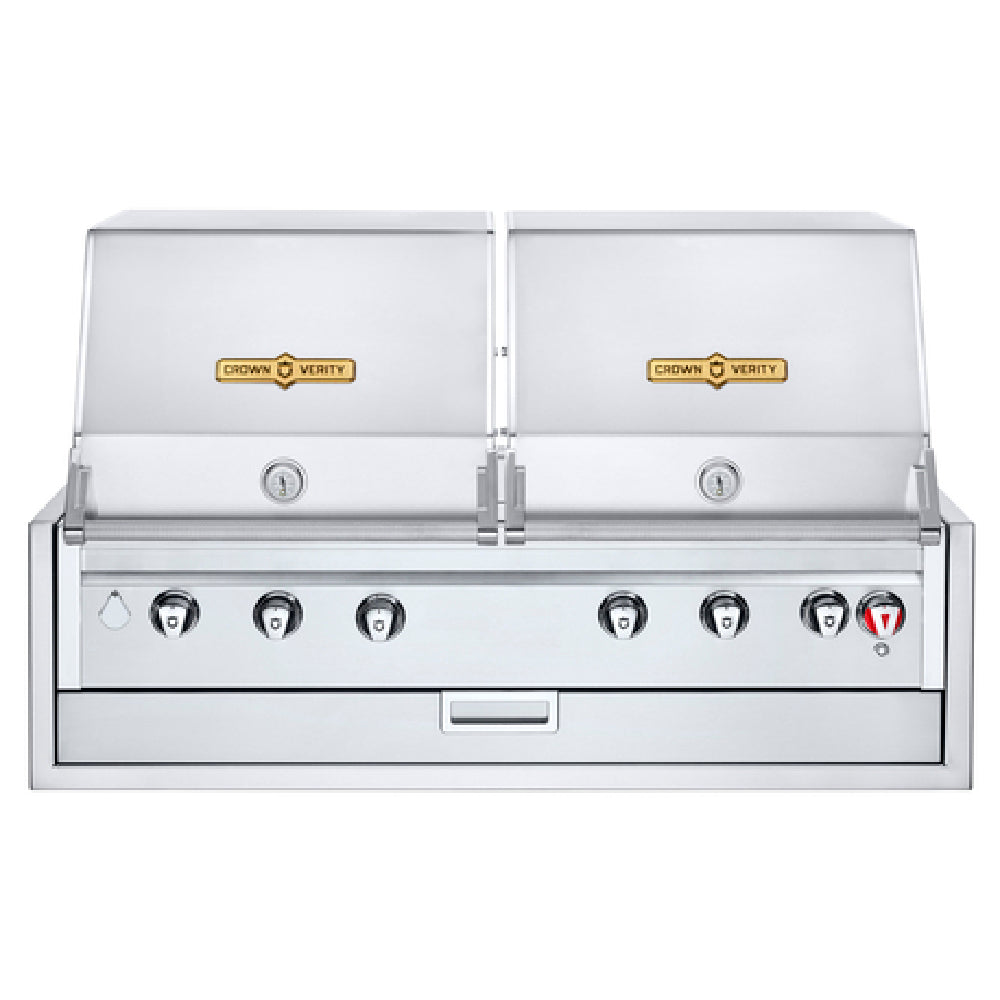 Crown Verity IBI482RD Infinite Series 48" Built-In Dual Dome Outdoor Charbroiler