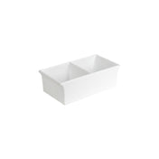 FOH BBO047WHU18 Smart Buffet Ware® Domino Divided Bowl 10.75" X 5.75" 2.5