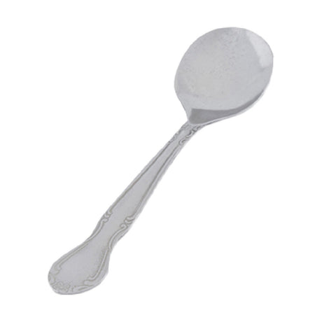 Crestware BEL710 Bouillon Spoon 6" Scrolled Motif Pattern