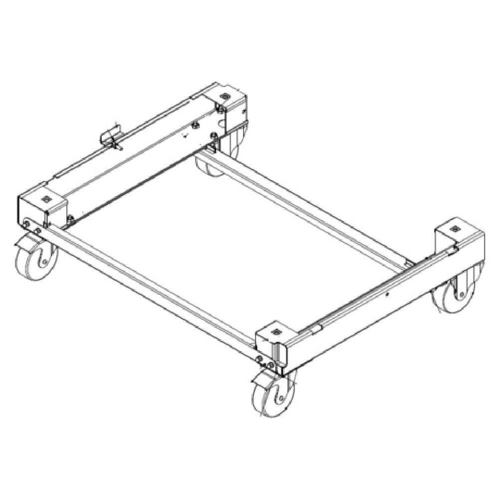 Rational 60.60.968 Mobile Undercarriage For Model 61 Or 101 Stainless Steel Construction