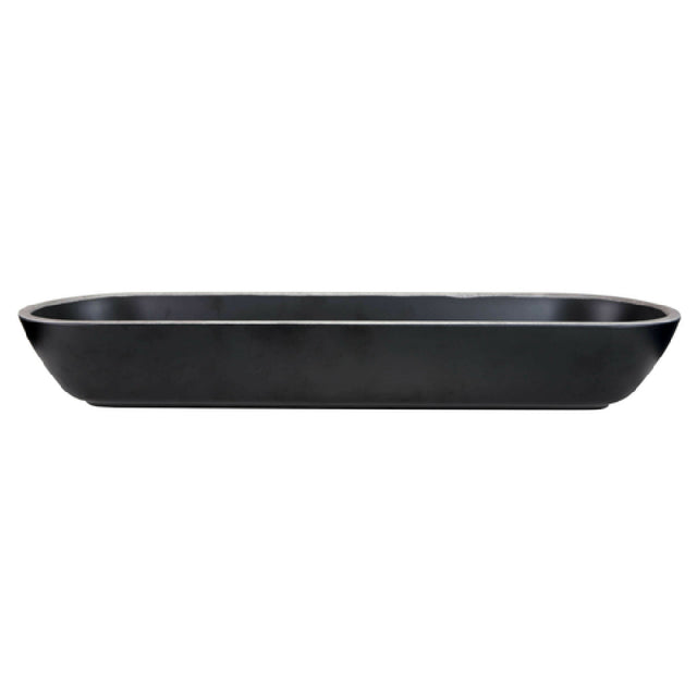 GET Enterprises B247200-SLVB Elite Global Solutions Bowl 97 Oz. 20-1/8"L X 5-7/8"W X 3"H