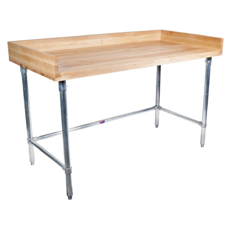 BK Resources MBTSOB-9630 Bakers Table With Stainless Steel Open Base 96"W X 30"D X 38-3/4"H Overall Size