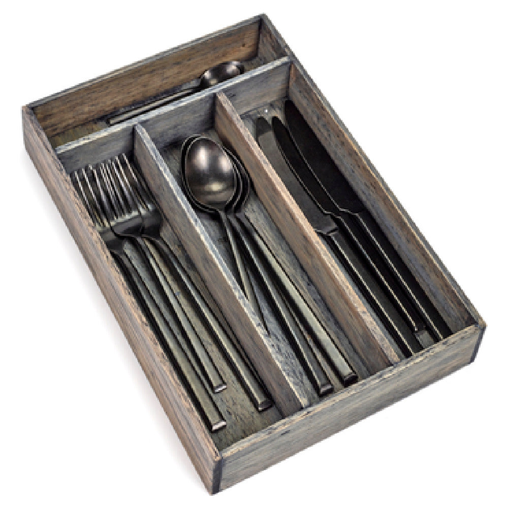 Paderno B7217133 Utensil Box 11 3/4"L X 8"W X 2"H Rubberwood