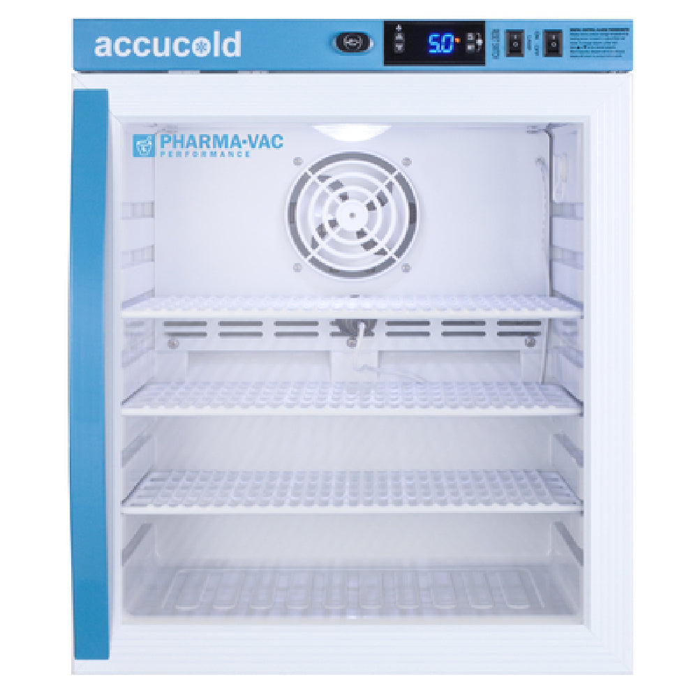 Summit ARG1PV Accucold Pharma-Vac Series Medical Refrigerator Reach-in One-section