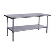 Hubert 28W-181 - Kratos® Work Table, 60"W X 24"D X 34"H, 16 Gauge 304-series Stainless Steel