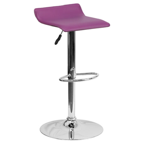 Flash Furniture DS-801-CONT-PUR-GG Swivel Bar Stool Adjustable Height Contemporary Style