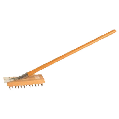 Franklin Machine Products 142-1545 Broiler Brush 30-1/2" Wood Handle 9" X 4-1/4" Block