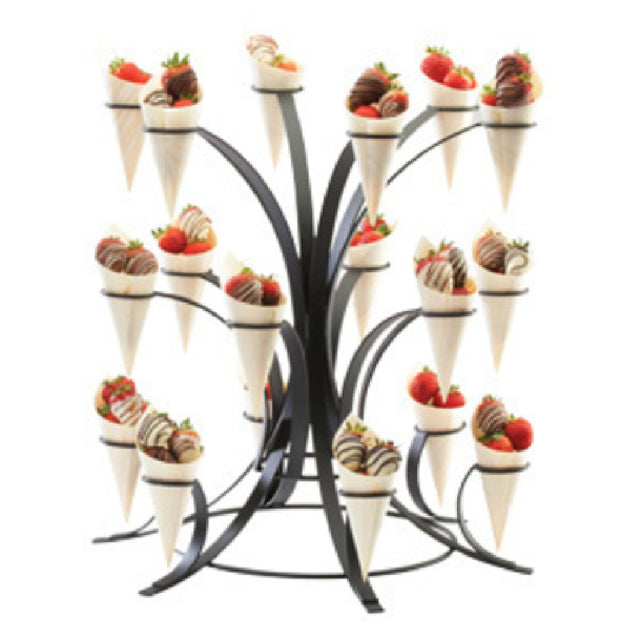 Cal Mil 3330-13 Multi-tier Cone Holder/Display 20" Dia. X 20-1/2"H Accommodates (18) Serving Cones