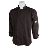 Mercer Culinary M60017BK5X Millennia Air® Unisex Jacket Full Mesh Back (8) Traditional Buttons