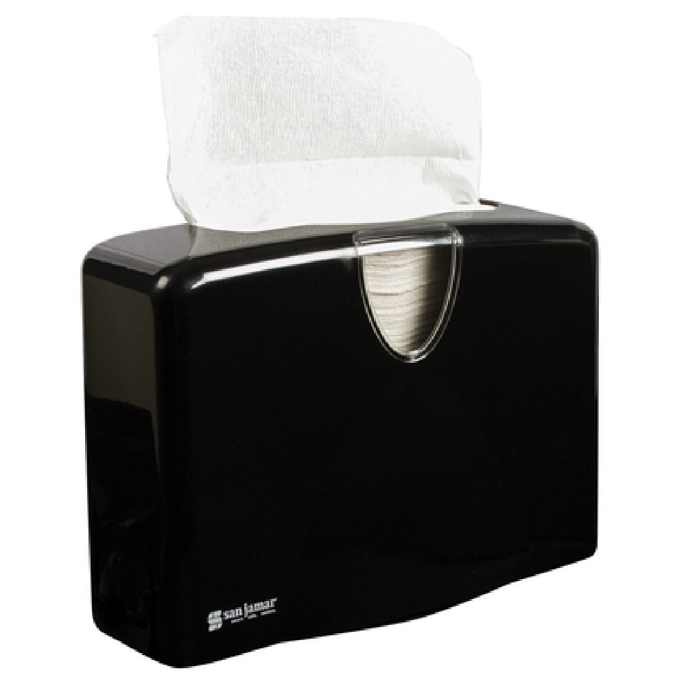 San Jamar T1740BK Towel Dispenser 12"W X 5-1/2"D X 8-1/2"H Countertop