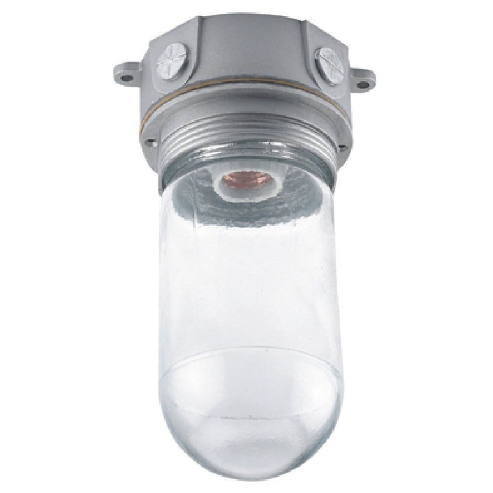 Krowne 25-125 Krowne Refrigeration Vaporproof Light Fixture With Plain Glass Globe