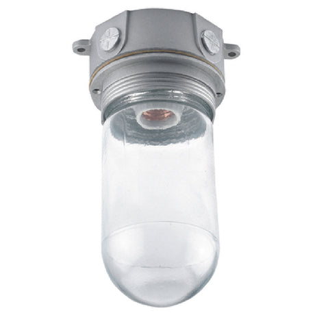 Krowne 25-125 Krowne Refrigeration Vaporproof Light Fixture With Plain Glass Globe