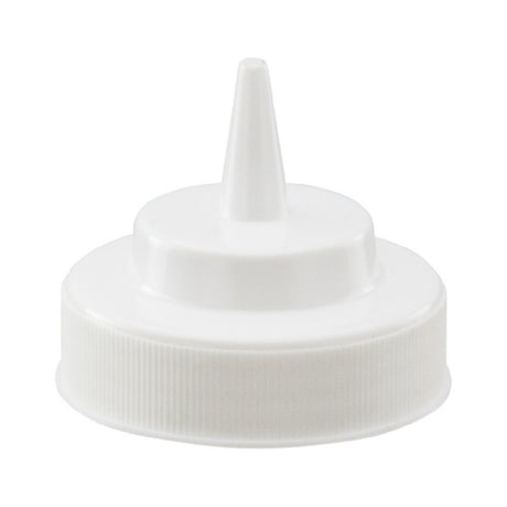 Winco PSW-C-LID - Lid For Wide Mouth Squeeze Bottle, White (60 Per Pack)
