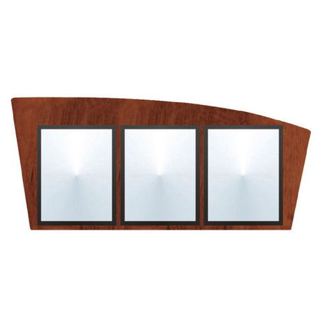 Hubert 21020 - Menu Board, 3-pocket, Wall-mount