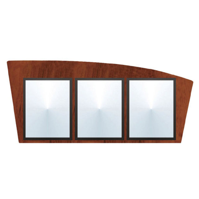 Hubert 21020 - Menu Board, 3-pocket, Wall-mount