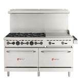 Wolf WX60F-6B24GN WX Series Restaurant Range Natural Gas 60"