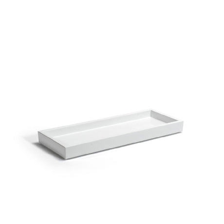 FOH RTR012WHT12 Amenity Tray 11.75"W X 4.5"D X 1"H Rectangular