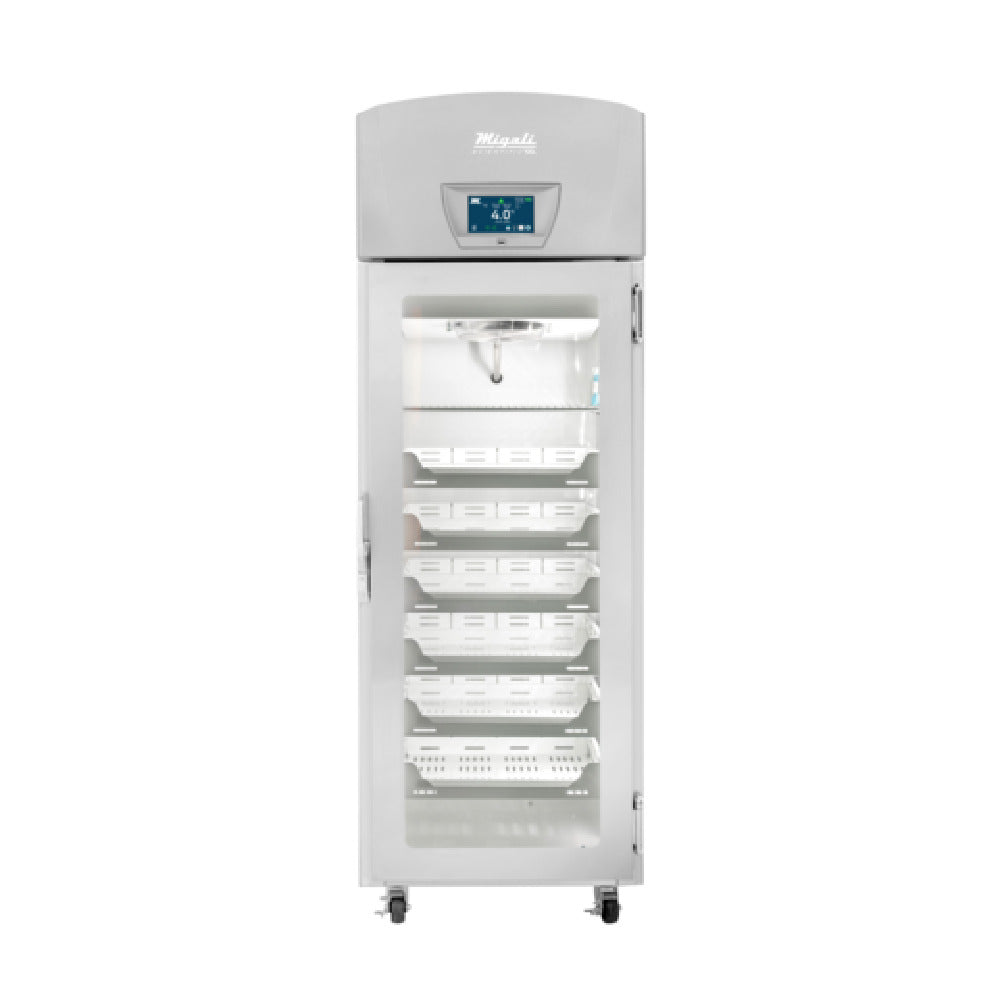 Migali Industries EVOX-1RG-PH Medical-Grade Refrigerator 20.2 Cu. Ft. Capacity Single Glass Door