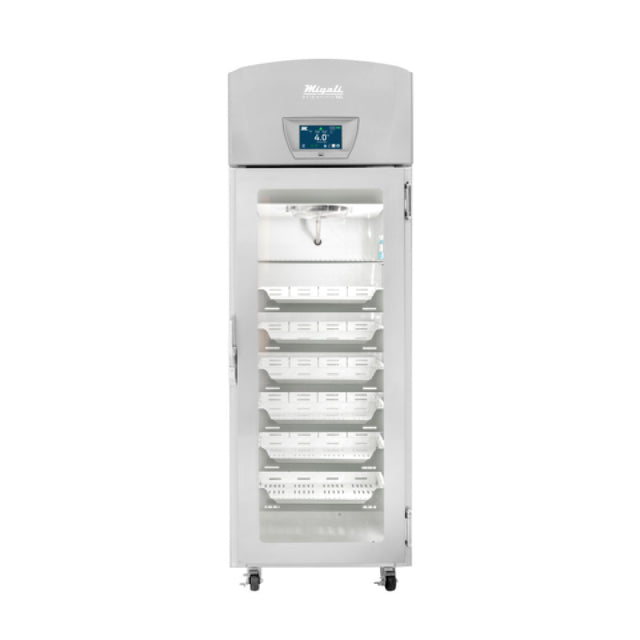Migali Industries EVOX-1RG-PH Medical-Grade Refrigerator 20.2 Cu. Ft. Capacity Single Glass Door