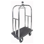 Central Specialties 3799BK-010-BLK Rondo Bellman Cart 44"W X 24"D X 75"H 800 Lb. Capacity