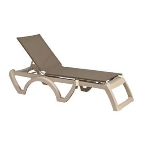 Grosfillex US636181 Jamaica Beach Chaise Stackable Without Arms