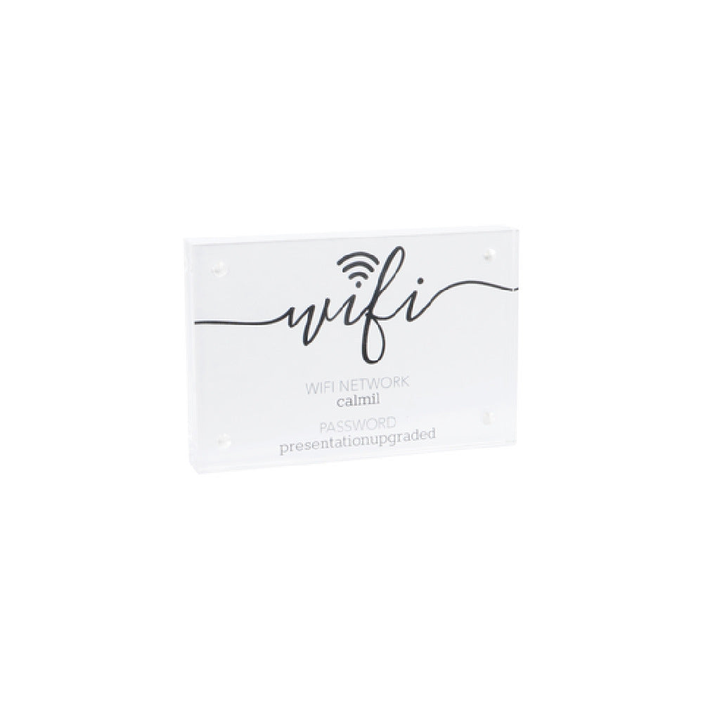 Cal Mil 22349-46 Card Holder 4" X 1" X 6"H Clear Acrylic