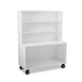 Forbes Industries 3640 - Aurora Outdoor Mobile Bar, 27-3/4"W X 62”L X 48”H, Open Cabinet