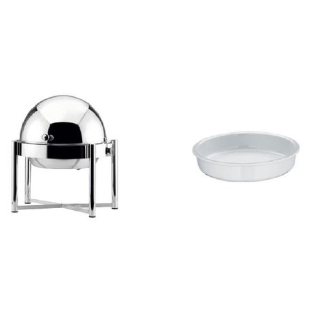 Bauscher Hepp 12.4093.1300 - Excellent Chafing Dish Kit, Round, Roll Top