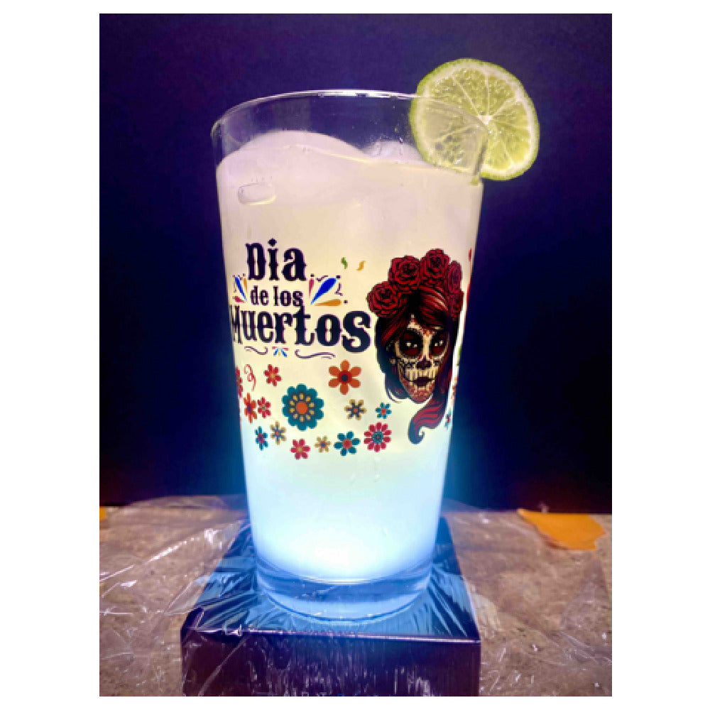 Buccaneer Container Corp 5139DOT1 (Buccaneer) Day Of The Dead Mixing Glass 16 Oz.