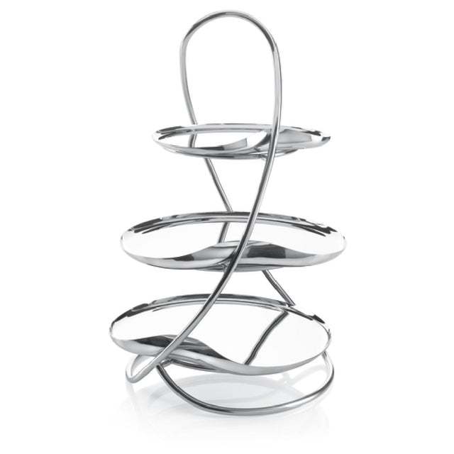 Steelite 5977RW014 Cake Stand 3-tier 9-1/2" Dia. X 16-1/2"H