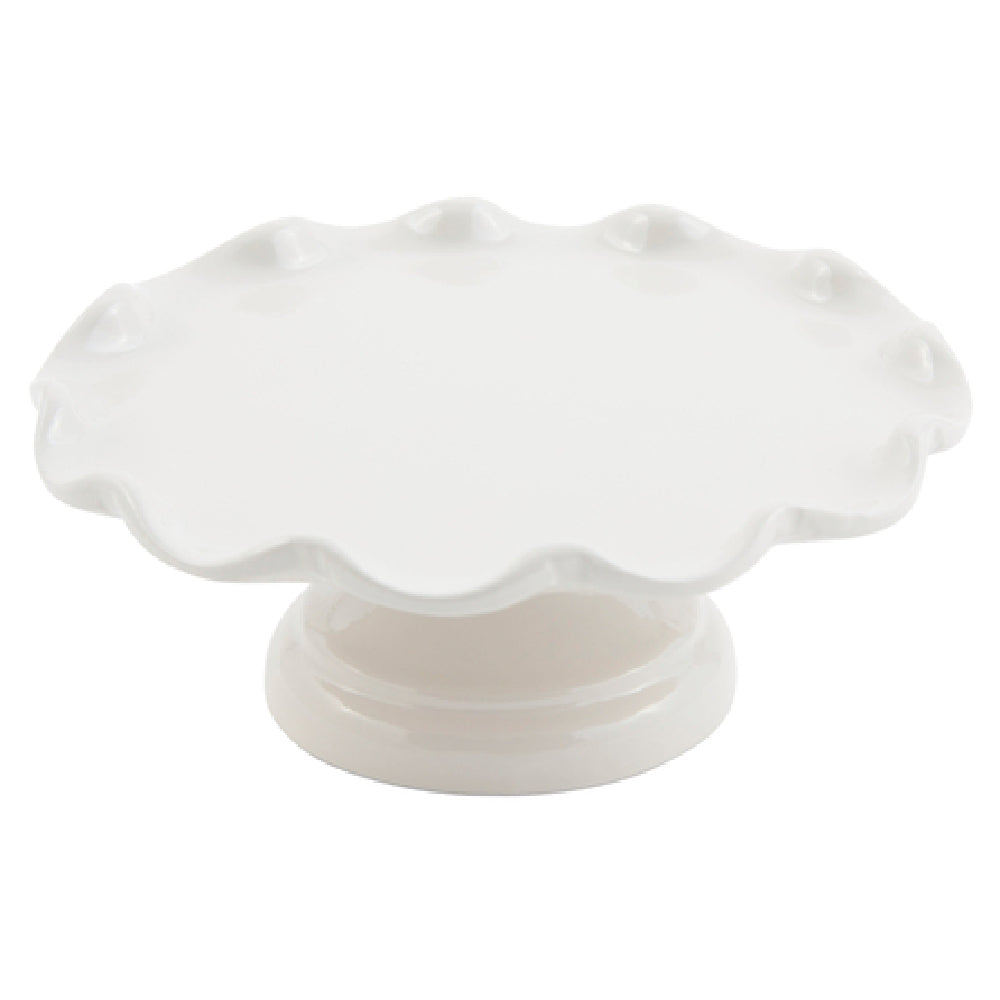 Bon Chef 9937IVYSPKLD - Cake Stand, 8" Dia. X 3"H, Round