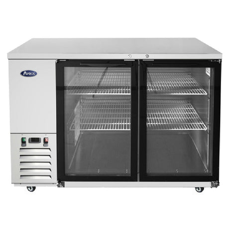 Atosa MBB59GGR Atosa Back Bar Cooler Two-section 57-4/5"W X 28-1/10"D X 40-1/10"H