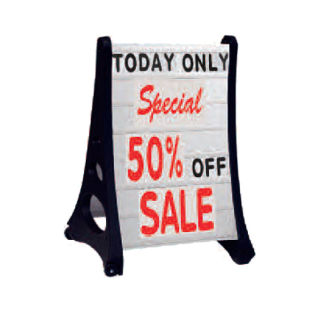 Aarco RAF-2 Roll A-Frame™ Sidewalk Sign 24"W X 36"H (board Only) 26-1/2"L X 24"W X 42"H (overall Length)