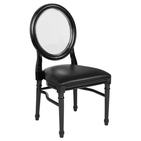 Flash Furniture LE-B-B-C-MON-GG HERCULES Series 900 Lb. Capacity King Louis Chair With Transparent Back