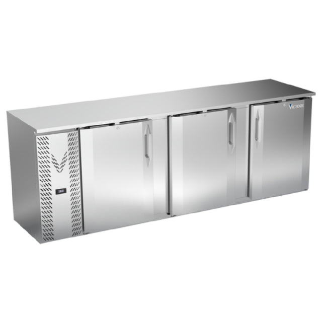 Victory VBBN94HC-F-S - Back Bar Refrigerator, Food Rated, Three-section