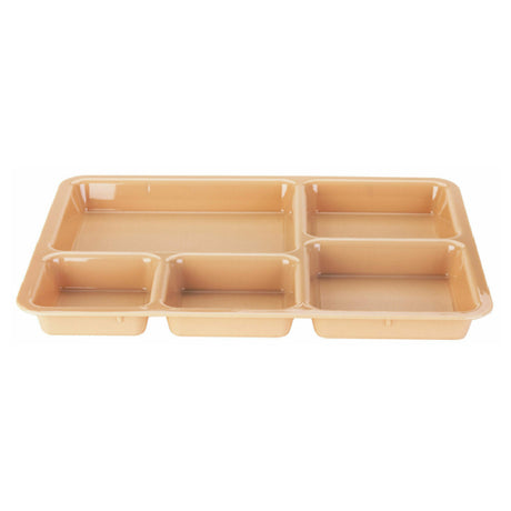 Cambro 1411CW133 Camwear® Tray-on-Tray Meal Delivery Tray 5-compartment 14-3/8"L X 10-9/16"W X 1-1/4"D