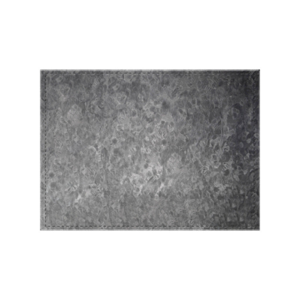 Risch TABLEMAT-MET 15X11 Brushed Metallic Faux-leather Table Mat (specify Color)