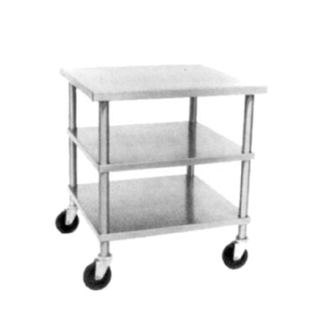 Dinex DXP7051 Utility Table Open Design With Bottom & Intermediate Shelves Stainless Steel Top With All Sides Flanged Down 1-1/2"