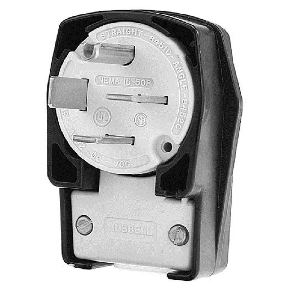 Hubbell -8452C Plug 4 Prong 50a/250 V Angled